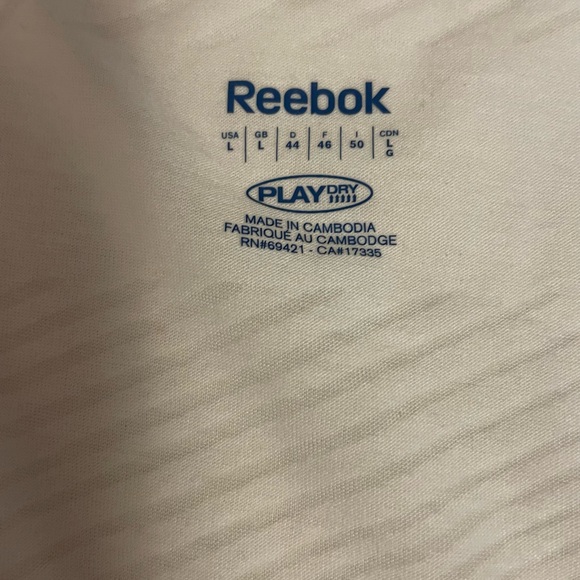 Reebok Women’s White Play Dry Athletic Shirt - Picture 3 of 5